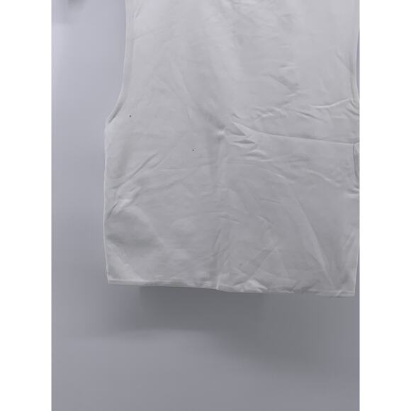 BABATON Women's White Pullover Crewneck Sleeveless Solid Crop Top SZ XS - Picture 6 of 10